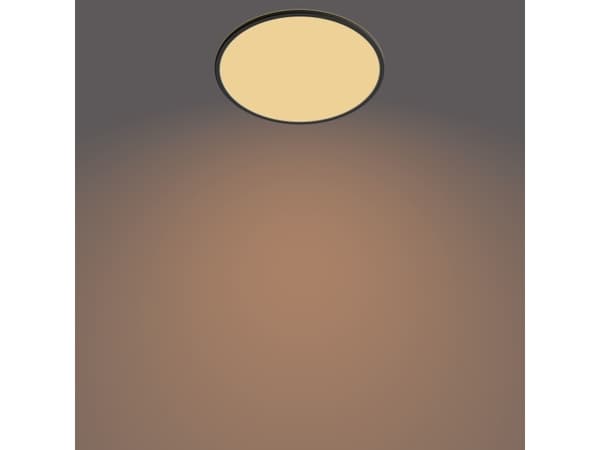 Philips Superslim CL550 - Vegg/taklampe - LED - 22 W - 2700 K - rund - svart