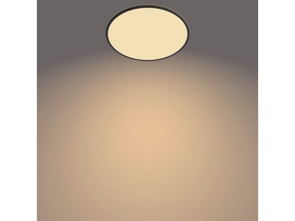 Philips Superslim CL550 - Vägg-/taklampa - LED - totalt: 36 W - 2700 K - rund - svart