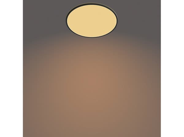 Philips Superslim CL550 - Vägg-/taklampa - LED - totalt: 36 W - 2700 K - rund - svart