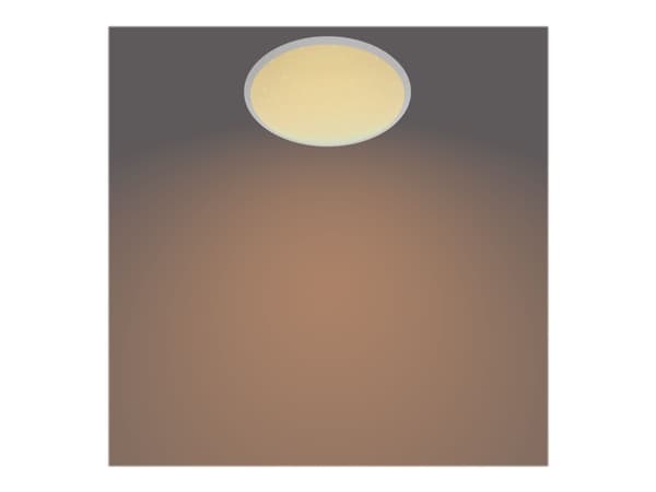 Philips Cavanal - Vägg-/taklampa - LED - 12 W - varmt vitt ljus - 2700 K - rund - vit