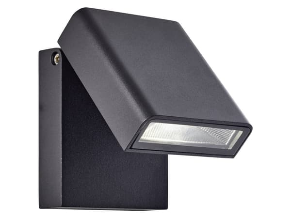 Brilliant Toya G96140/06 LED-udendørs vægbelysning LED (RGB) 7 W Sort
