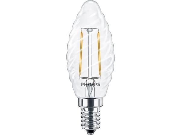 Philips CorePro - LED-glödlampa med filament - form: ST35 - klar finish - E14 - 2 W (motsvarande 25 W) - klass E - varmt vitt ljus - 2700 K