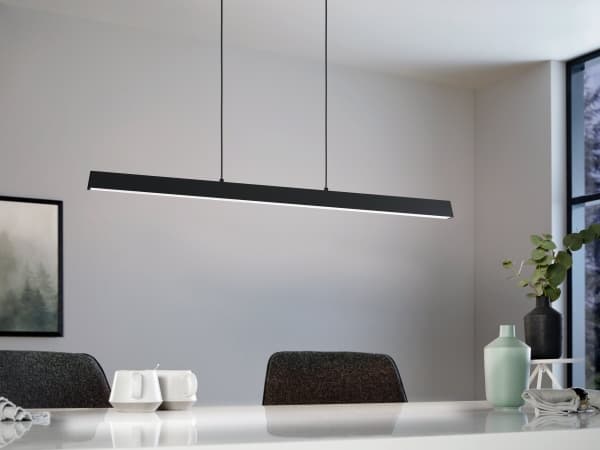 EGLO Simolaris-Z, Svart, Svart, Vit, Gjuten aluminium, Stål, Plast, Svart, inomhus