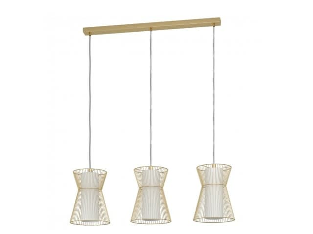 EGLO MASETA LÅNG HYLLA 3XE27 MÄSSING