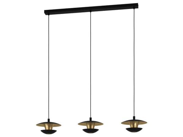 EGLO Nuvano, Sort, Gull, Sort, Gull, Stål, Sort, Innendørs, IP20
