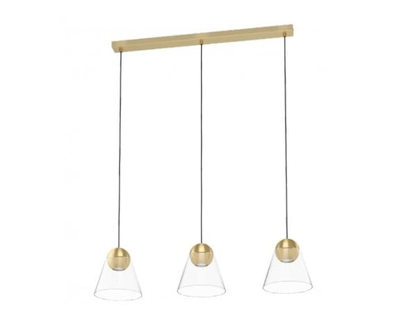 EGLO Cerasella, Fleksibel montering, Messing, Gjennomsiktig, Gjennomsiktig, Stål, Glass, Innendørs Messing, Gjennomsiktig