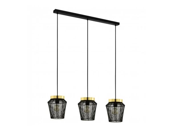 EGLO Escandidos, Flexibelt fäste, Svart, mässing, Guld, Svart, Guld, Stål, Svart, inomhus