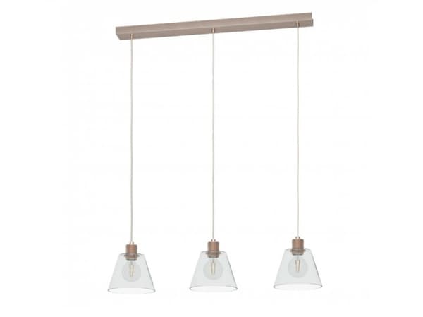 EGLO Copley, Fleksibel montering, Rosegull, Gjennomsiktig, Gjennomsiktig, Aluminium, Stål, Glass, Innendørs Rose Gold, Transparent