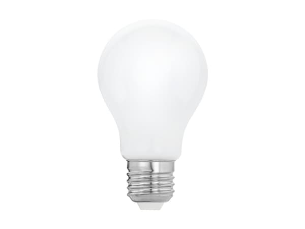Eglo - LED-glödlampa - form: A60 - E27 - 7.5 W (motsvarande 60 W) - klass F - varmt vitt ljus - 2700 K - mjölkvit