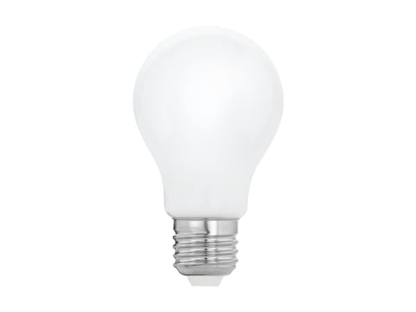 Eglo - LED-glödlampa - form: A60 - E27 - 7.5 W (motsvarande 60 W) - klass F - varmt vitt ljus - 2700 K - mjölkvit