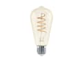 Miniatyrbilde 2 av 5: Eglo - LED-filamentlyspære - form: ST64 - E27 - 4 W (ekvivalent 26 W) - klasse G - varmt hvitt lys - 2200 K - ravgul