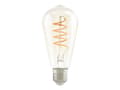 Miniatyrbilde 1 av 5: Eglo - LED-filamentlyspære - form: ST64 - E27 - 4 W (ekvivalent 26 W) - klasse G - varmt hvitt lys - 2200 K - ravgul