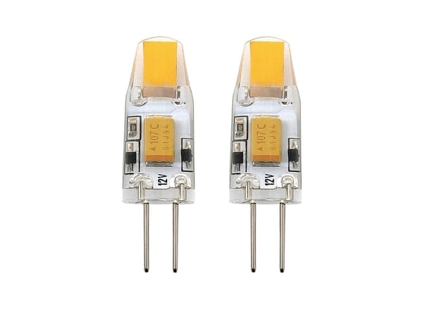 Eglo - LED-lyspære - G4 - 1.8 W - klasse F - varmt hvitt lys - 2700 K - gjennomsiktig (en pakke 2)