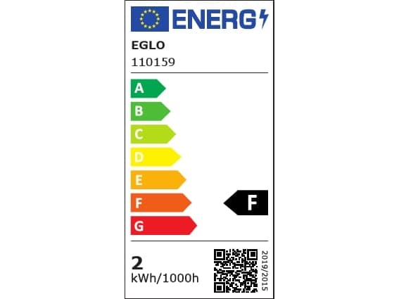 Eglo - LED-lyspære - G4 - 1.8 W - klasse F - varmt hvitt lys - 2700 K - gjennomsiktig (en pakke 2)