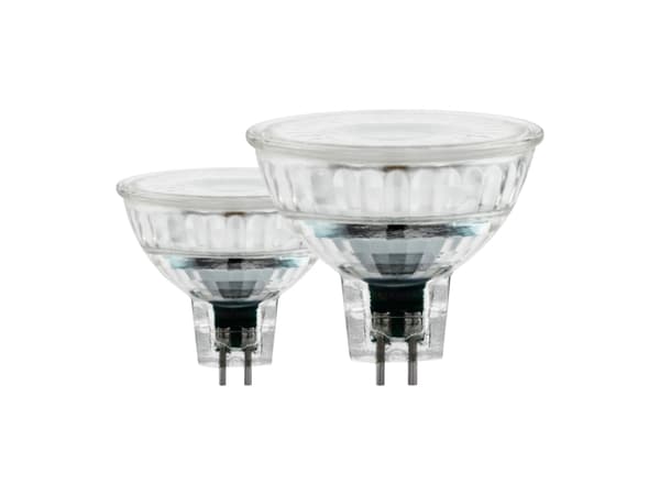 Eglo - LED-pære for søkelys - form: MR16 - GU5.3 - 5.2 W (ekvivalent 50 W) - klasse F - varmt hvitt lys - 2700 K (en pakke 2)