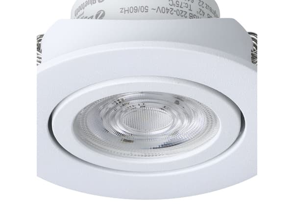 EGLO Saliceto-Z, Nedtryckbar spotlight, LED, 6500 K, 220-240 V, Vit