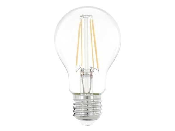 Eglo - LED-glödlampa med filament - form: A60 - E27 - 7 W (motsvarande 60 W) - klass E - varmt vitt ljus - 2700 K - klar
