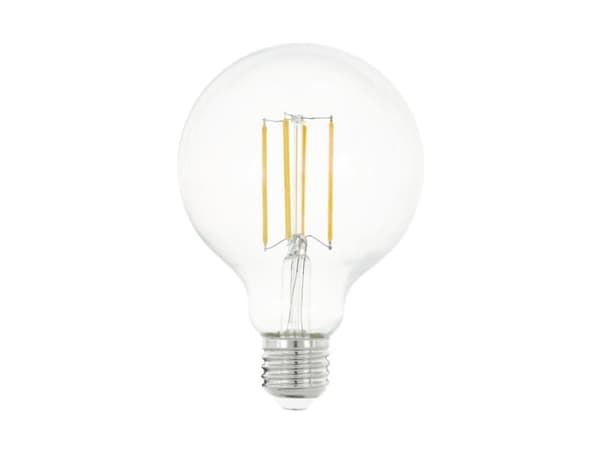 Eglo - LED-filamentlyspære - form: G95 - E27 - 8 W (ekvivalent 75 W) - klasse E - varmt hvitt lys - 2700 K