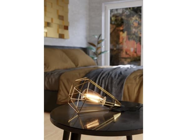 Eglo - LED-filamentlyspære - form: ST64 - E27 - 7 W (ekvivalent 60 W) - klasse E - varmt hvitt lys - 2700 K - gjennomsiktig