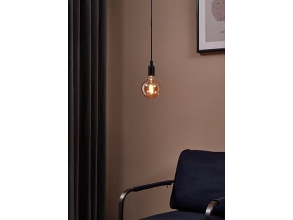 Eglo - LED-glödlampa med filament - form: G125 - E27 - 4 W (motsvarande 25 W) - varmt vitt ljus - 2000 K - bärnsten