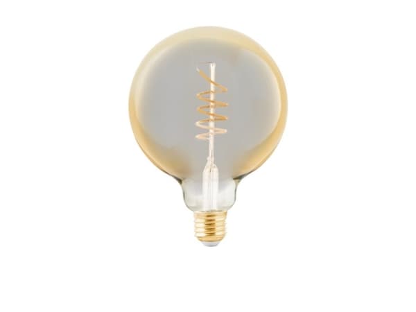 Eglo - LED-glödlampa med filament - form: G125 - E27 - 4 W (motsvarande 25 W) - varmt vitt ljus - 2000 K - bärnsten