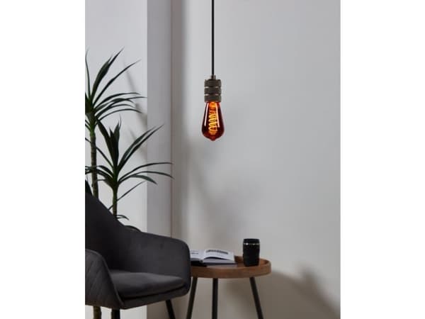 Eglo - LED-filamentlyspære - form: ST64 - E27 - 4 W (ekvivalent 4 W) - varmt hvitt lys - 2000 K - kobber