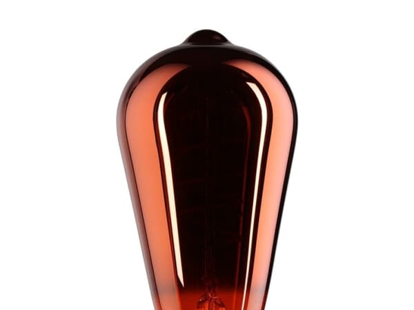 Eglo - LED-filamentlyspære - form: ST64 - E27 - 4 W (ekvivalent 4 W) - varmt hvitt lys - 2000 K - kobber