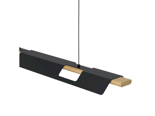 EGLO Ermua, Flexibelt fäste, Svart, Brun, Svart, Brun, Vit, Stål, Trä, IP20, II