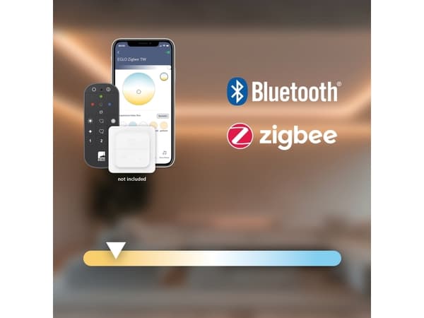 EGLO Fueva-Z, Smarttaklampe, ZigBee, Hvit, LED, Aluminium, Plast, Kjølig hvit, Nøytral hvit, Varm hvit