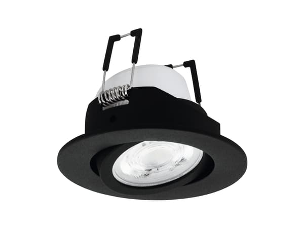 EGLO Saliceto-Z, Innsunket spotlight, LED, 6500 K, 400 lm, 220-240 V, Sort, Hvit