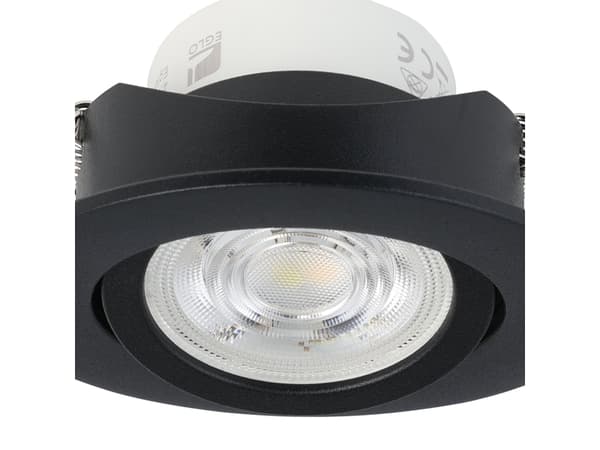 EGLO Saliceto-Z, Innsunket spotlight, LED, 6500 K, 400 lm, 220-240 V, Sort, Hvit
