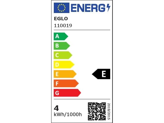 Eglo - LED-filamentlyspære - form: P45 - E14 - 4 W (ekvivalent 40 W) - klasse E - varmt hvitt lys - 2700 K - blank