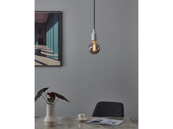 Eglo - LED-glödlampa med filament - form: G95 - E27 - 4 W (motsvarande 11 W) - varmt vitt ljus - 2000 K - rök