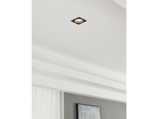 EGLO CAROSSO INNBYGGET GU10 93X93 SORT
