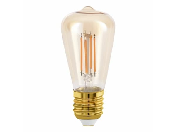 Eglo - LED-glödlampa med filament - form: ST48 - E27 - 3.5 W (motsvarande 26 W) - klass G - varmt vitt ljus - 2200 K - bärnsten