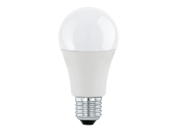 Eglo - LED-glödlampa - form: A60 - E27 - 11 W (motsvarande 75 W) - klass F - varmt vitt ljus - 3000 K - mjölkvit