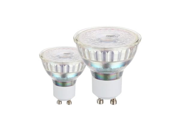 Eglo - LED-pære for søkelys - GU10 - 4.5 W (ekvivalent 50 W) - klasse F - hvitt lys - 4000 K (en pakke 2)
