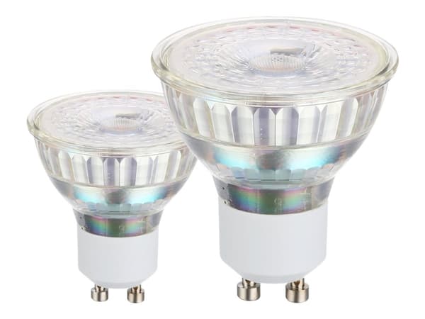 Eglo - LED-pære for søkelys - GU10 - 4.5 W (ekvivalent 50 W) - klasse F - hvitt lys - 4000 K (en pakke 2)