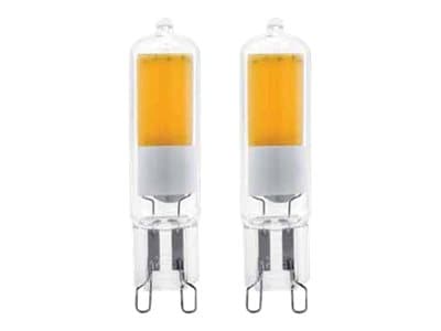 Eglo - LED-glödlampa - G9 - 2 W (motsvarande 20 W) - klass F - varmt vitt ljus - 3000 K (paket om 2)