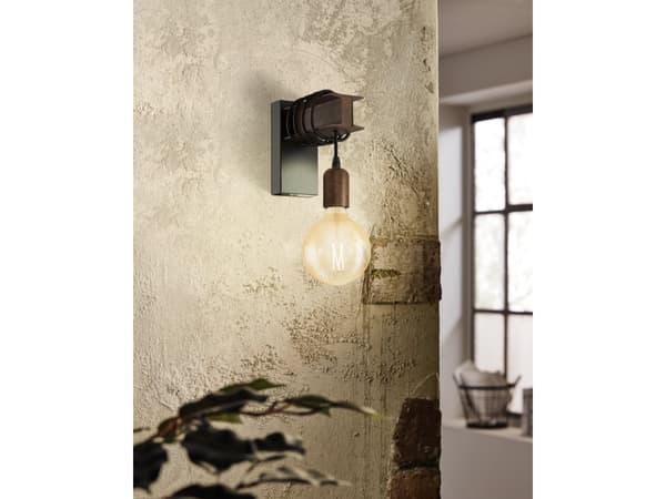 Eglo - LED-filamentlyspære - form: G125 - E27 - 4.5 W (ekvivalent 35 W) - klasse F - varmt hvitt lys - 2200 K
