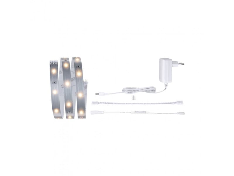 Paulmann 78895, Universell belysningslist, inomhus, Orienteringsljus, Sovrum, Silver, Plast