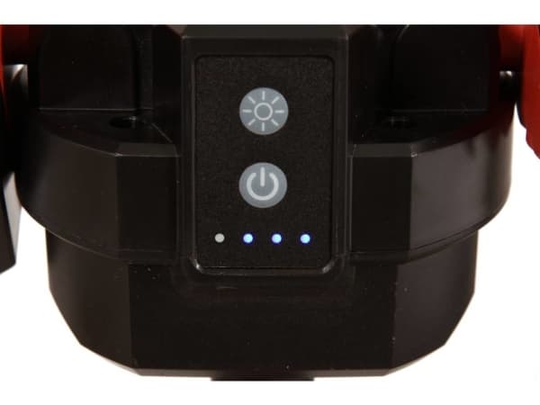 Yato YT-81811, 50 W, LED, 2 lamppu(a), 4000 mAh, Musta, Punainen, Vapaasti seisova työvalo