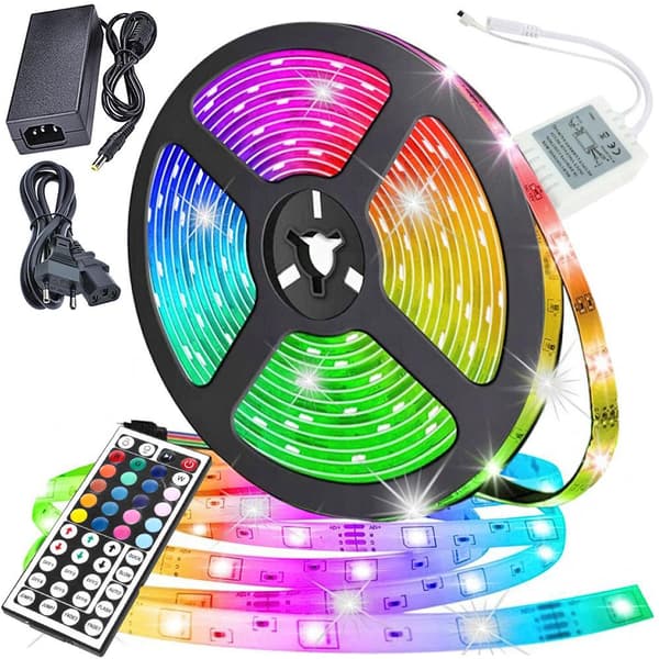 5 metriä - LED-Strip Lights kanssa RGB / Valonauha / LED-lista