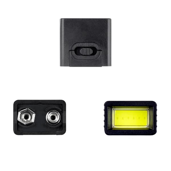 LED ftaskulamppu 9 voltin palovaroittimen akku