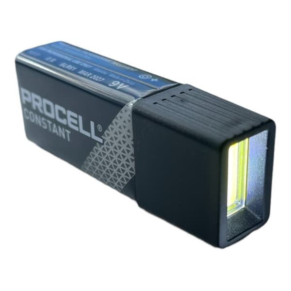 LED ftaskulamppu 9 voltin palovaroittimen akku