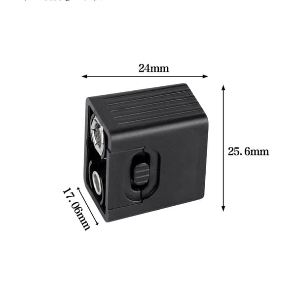 LED-lommelygte 9 volt brandalarm batteri