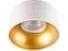 Kanlux A white and gold ceiling recessed luminaire MINI RITI GU10 W/G 27576 Gull, Hvit