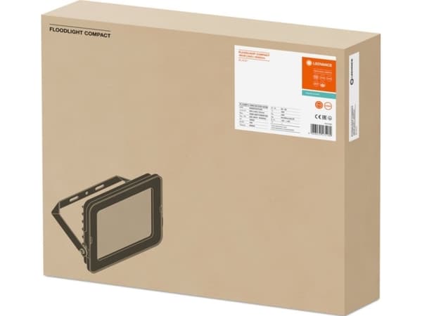 Ledvance flomlys LED-projektor FLOOD COMPACT V 180W 840 SYM 100 BK 4058075575189