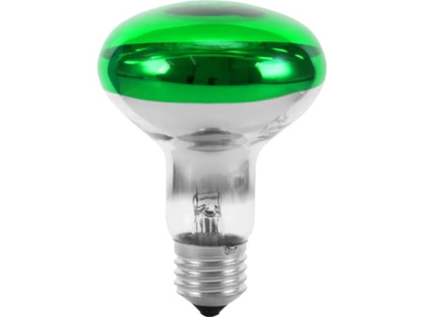 Eurolite 9210410U Halogenlampa E27 Reflektor 60 W Grön (Ø x L) 80 mm x 110 mm 1 st