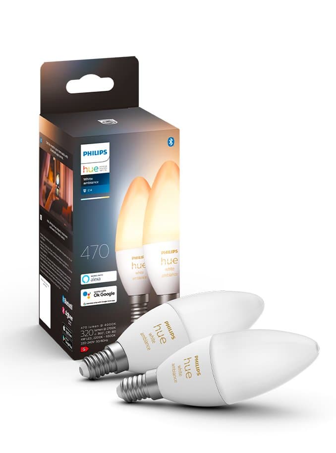 Philips Hue Ambiance E14 - 2-pack - BT